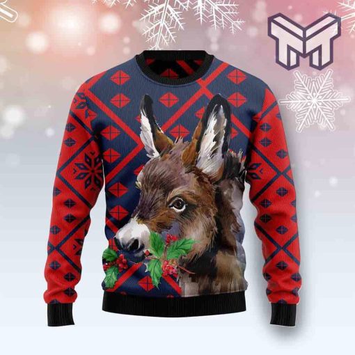 donkey-christmas-all-over-print-ugly-christmas-sweater
