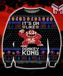 donkey-kong-all-over-print-ugly-christmas-sweater