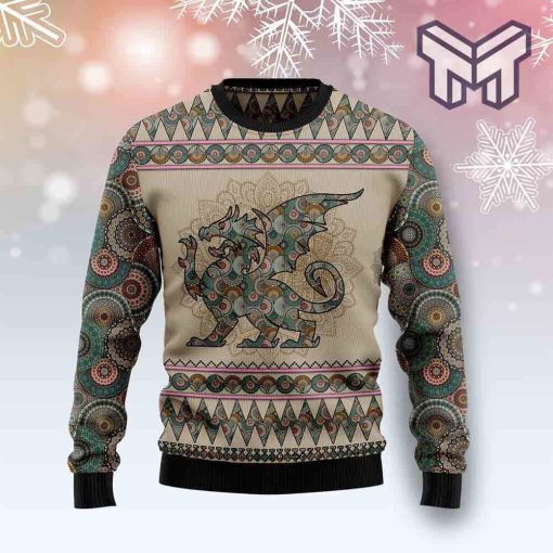 dragon-mandala-all-over-print-ugly-christmas-sweater
