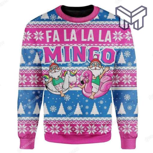 fa-la-la-la-mingo-santa-for-unisex-all-over-print-ugly-christmas-sweater