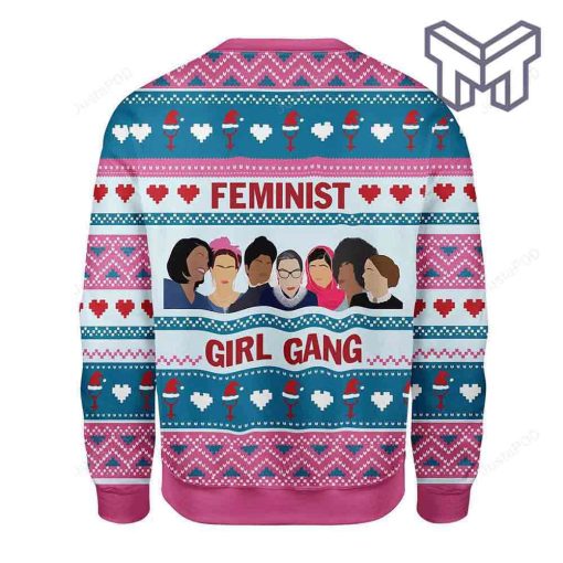 feminist-girl-gang-all-over-print-ugly-christmas-sweater