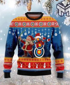 funny-christmas-santa-claus-archery-christmas-all-over-print-ugly-christmas-sweater