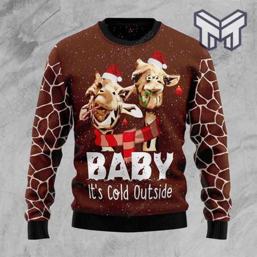 funny-giraffe-baby-its-cold-outside-all-over-print-ugly-christmas-sweater
