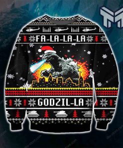 funny-godzilla-all-over-print-ugly-christmas-sweater