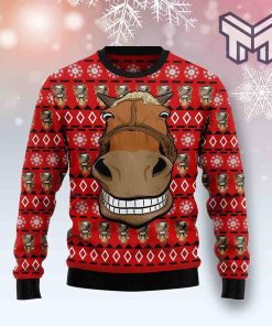 funny-horse-all-over-print-ugly-christmas-sweater