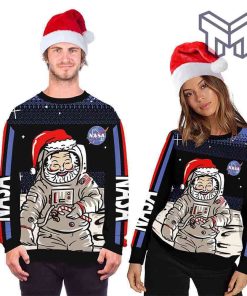 funny-santa-claus-astronaut-all-over-print-ugly-christmas-sweater