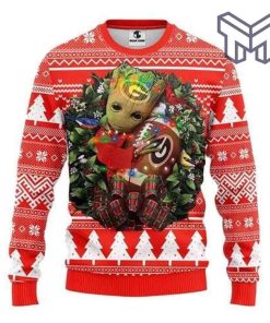 georgia-bulldogs-groot-hug-all-over-print-ugly-christmas-sweater