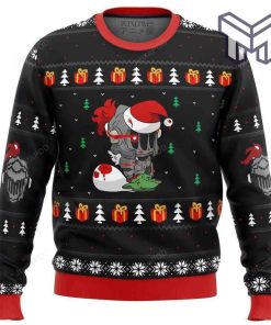 goblin-slayer-santa-christmas-all-over-print-ugly-christmas-sweater