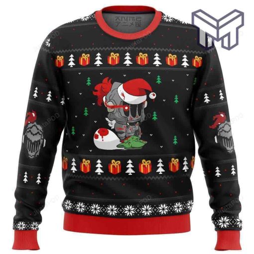 goblin-slayer-santa-christmas-all-over-print-ugly-christmas-sweater