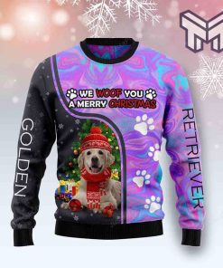 golden-retriever-hologram-we-woof-you-a-merry-christmas-christmas-all-over-print-ugly-christmas-sweater