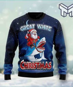 great-white-christmas-shark-all-over-print-ugly-christmas-sweater