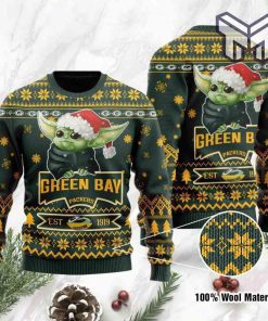 green-bay-packers-cute-baby-yoda-grogu-all-over-print-ugly-christmas-sweater