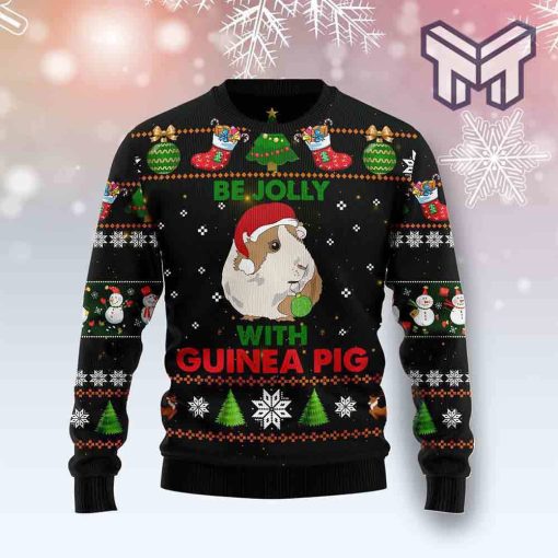 guinea-pig-be-jolly-all-over-print-ugly-christmas-sweater