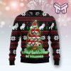 Bulldog Pine Tree Christmas Easyly Distracted By Bulldogs Christmas All Over Print Ugly Christmas Sweater