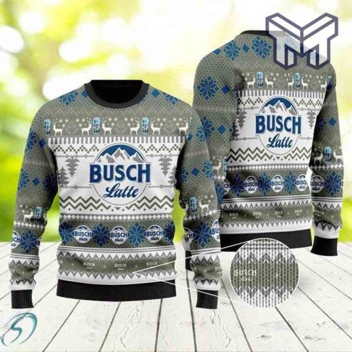 Busch Latte All-Over Print ugly christmas sweater Type08