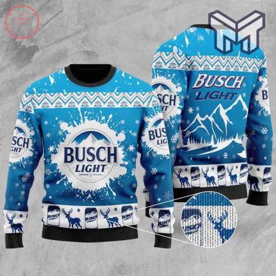 Busch Light Christmas All Over Print Ugly Christmas Sweater