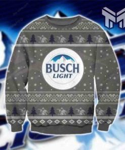 Busch Light Knitting All Over Print Ugly Christmas Sweater