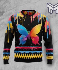 Butterfly All Over Print Ugly Christmas Sweater