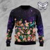 Butterfly Flowers All Over Print Ugly Christmas Sweater