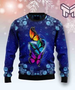 Butterfly Galaxy All Over Print Ugly Christmas Sweater