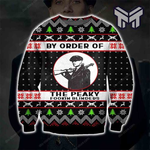 By Order Of The Peaky Blinders Knitting Pattern All Over Print Ugly Christmas Sweater