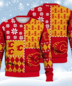 Calgary Flames Ugly Sweater Christmas