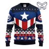 Captain America Costume All Over Print Ugly Christmas Sweater