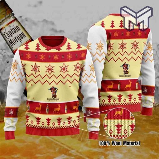 Captain Morgan For Unisex All Over Print Ugly Christmas Sweater