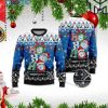 Cardiff City F.C Ho Ho Ho All Over Print Ugly Christmas Sweater
