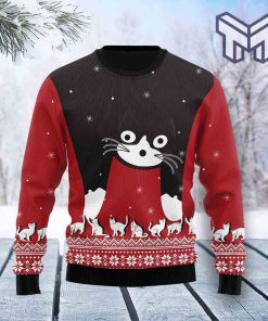 Cat Awesome All Over Print Ugly Christmas Sweater