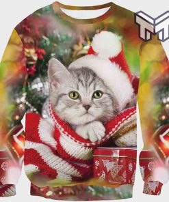 Cat Christmas All Over Print Ugly Christmas Sweater