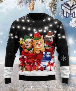 Cat Gifts Noel All Over Print Ugly Christmas Sweater