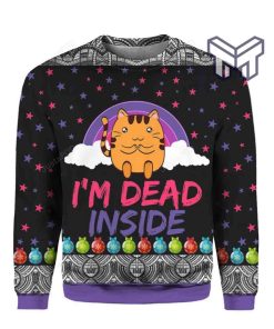 Cat Im Dead Inside 3D Christmas All Over Print Ugly Christmas Sweater