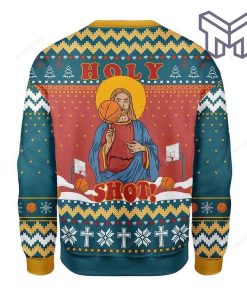 Christ Jesus Holy Shot! All Over Print Ugly Christmas Sweater