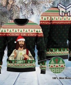 Christmas Begins With Christ Jesus All Over Print Ugly Christmas Sweater