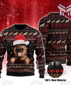 Christmas German Shepherd Dog All Over Print Ugly Christmas Sweater