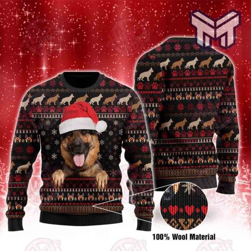 Christmas German Shepherd Dog All Over Print Ugly Christmas Sweater