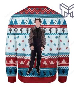 Christmas Harry Styles In Black Dress Tree Pattern For Unisex Christmas All Over Print Ugly Christmas Sweater