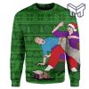 Christmas Hat Bruce Lee For Unisex All Over Print Ugly Christmas Sweater