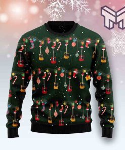 Christmas Instrument Guitar For Unisex All Over Print Ugly Christmas Sweater