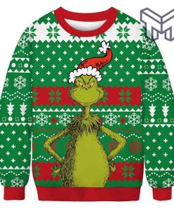 Christmas The Grinch For Unisex All Over Print Ugly Christmas Sweater