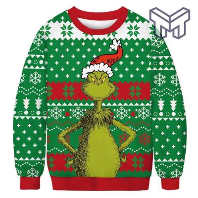 Christmas The Grinch For Unisex All Over Print Ugly Christmas Sweater