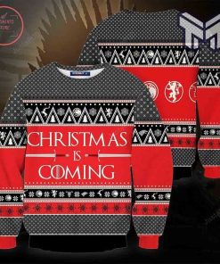 Christmas is Coming Unisex All Over Print Ugly Christmas Sweater