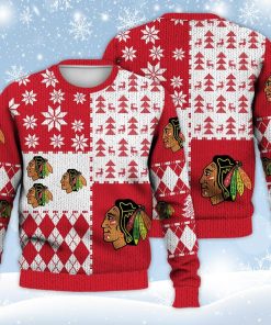 Chicago Blackhawks Ugly Sweater Christmas