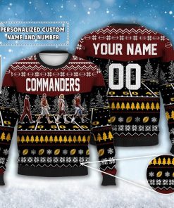 Custom Commanders Walking Abbey Road Ugly Christmas Sweater Football