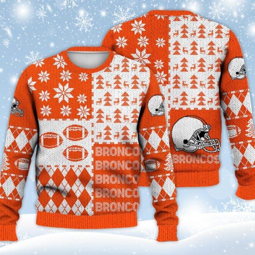 Denver Ugly Sweater Christmas, Retro Football