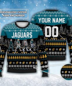 Jaguars Dolphins Walking Abbey Road Ugly Christmas Sweater Football