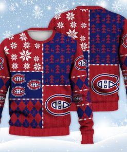 Montreal Canadiens Ugly Sweater Christmas, Ice Hockey NHL