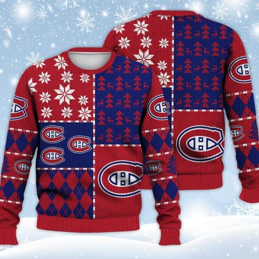 Montreal Canadiens Ugly Sweater Christmas, Ice Hockey NHL