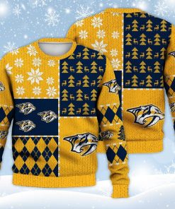 Nashville Predators Ugly Sweater Christmas, Ice Hockey NHL